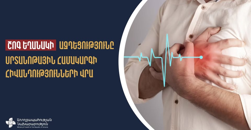 ՀՀ ԱՆ. Շոգ եղանակի ազդեցությունը սրտանոթային հիվանդությունների վրա