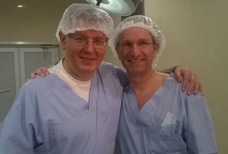  На фото: руководитель Центра современной маммологии LISOD Андрей Жигулин и известный немецкий хирург Кристоф Андрее